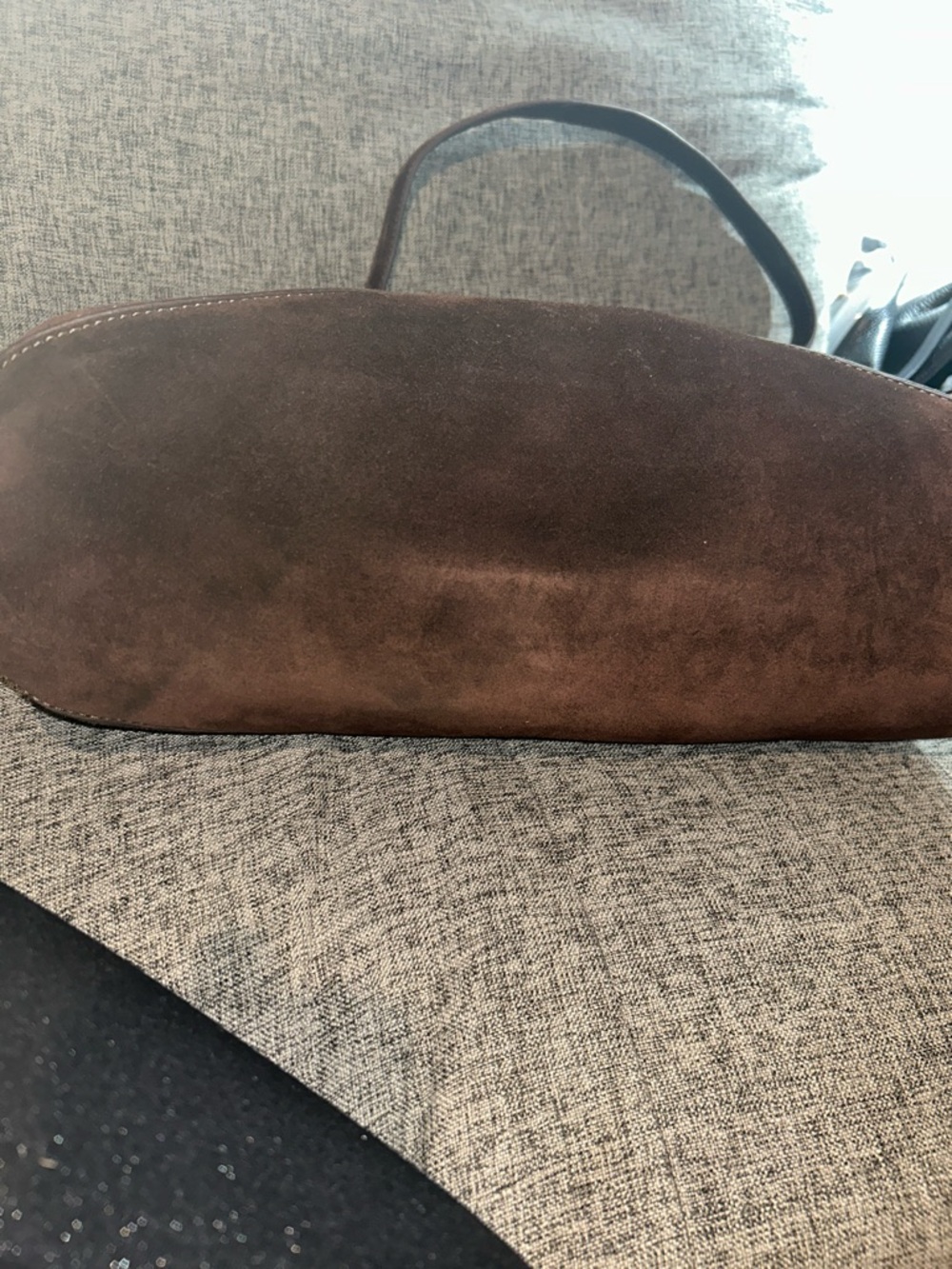 Dune London Dearest Suede Oversized Slouchy Hobo Shoulder Bag - Picture 9 of 17